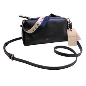 NWT Ted Baker genuine leather navy crossbody bag with two detachable straps
